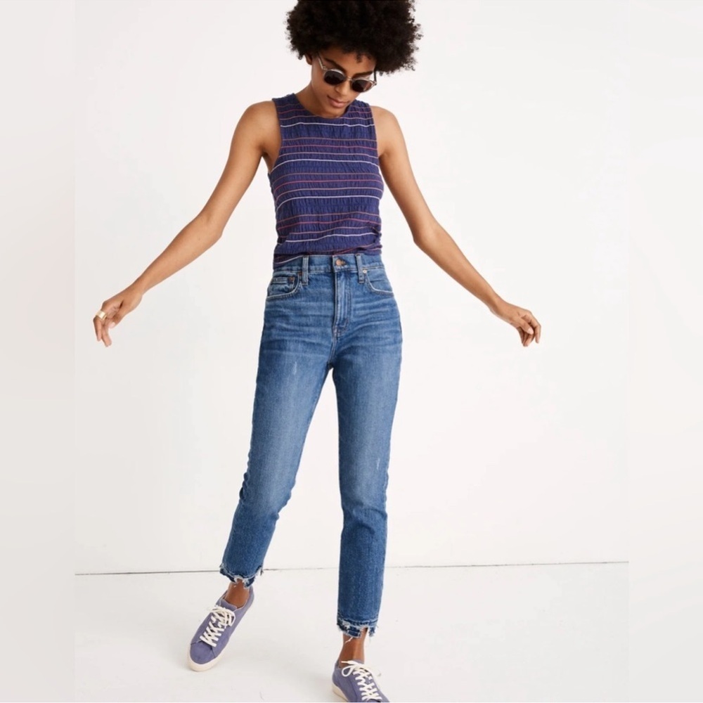 Madewell The High Rise Slim Crop Boy Jean Waist